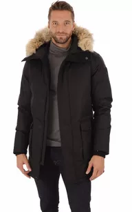 Parka Yves noire Nobis - La Canadienne - Parkas Textile Noir