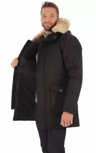 Parka Yves noire Nobis - La Canadienne - Parkas Textile Noir