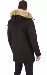 Parka Yves noire Nobis - La Canadienne - Parkas Textile Noir