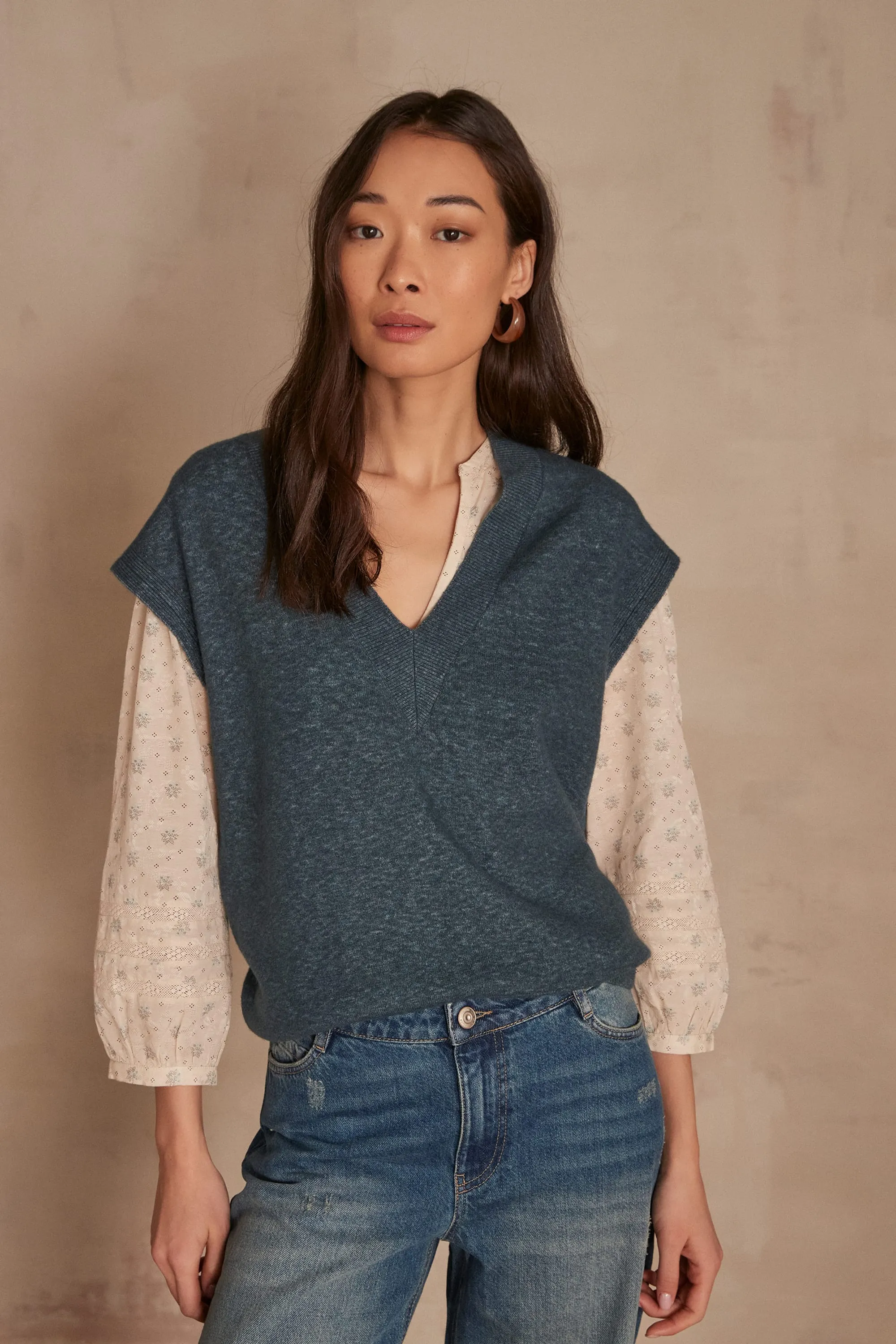 Pull sans manches LAEL POLYAMIDE | Maison 123