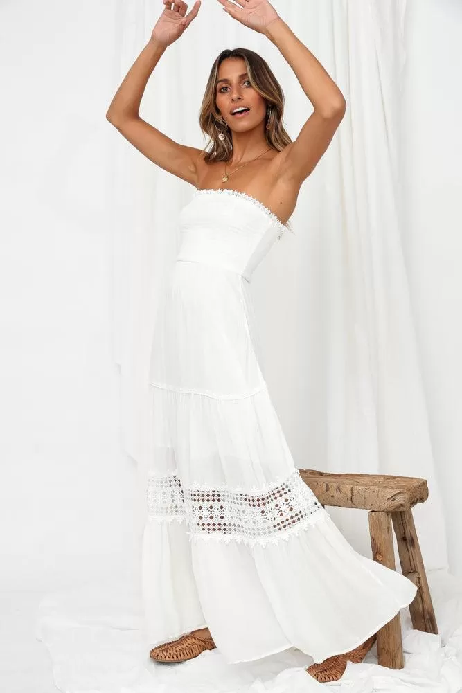 Robe Blanche De Mariage Bohème De Plage