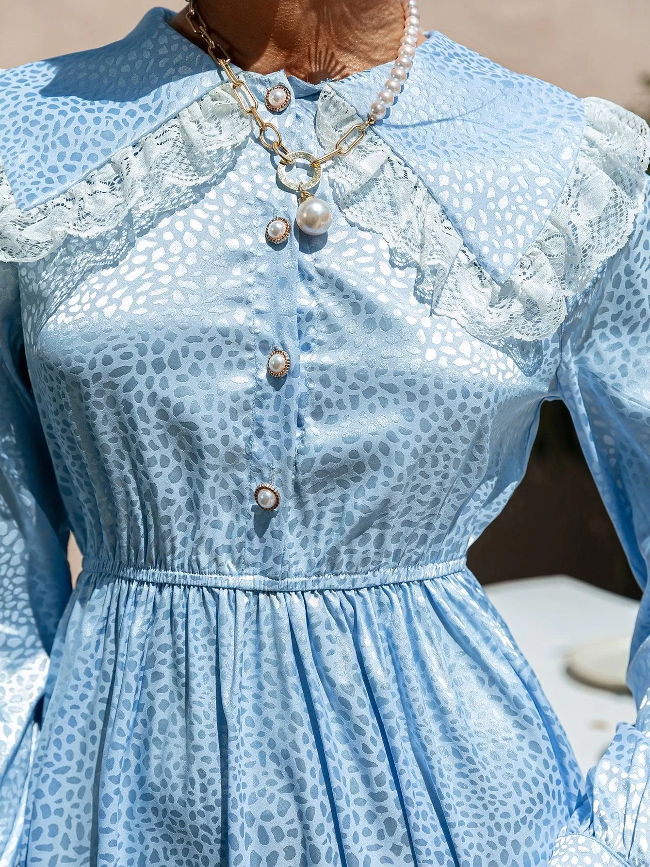 Robe Bohème Bleu Bébé