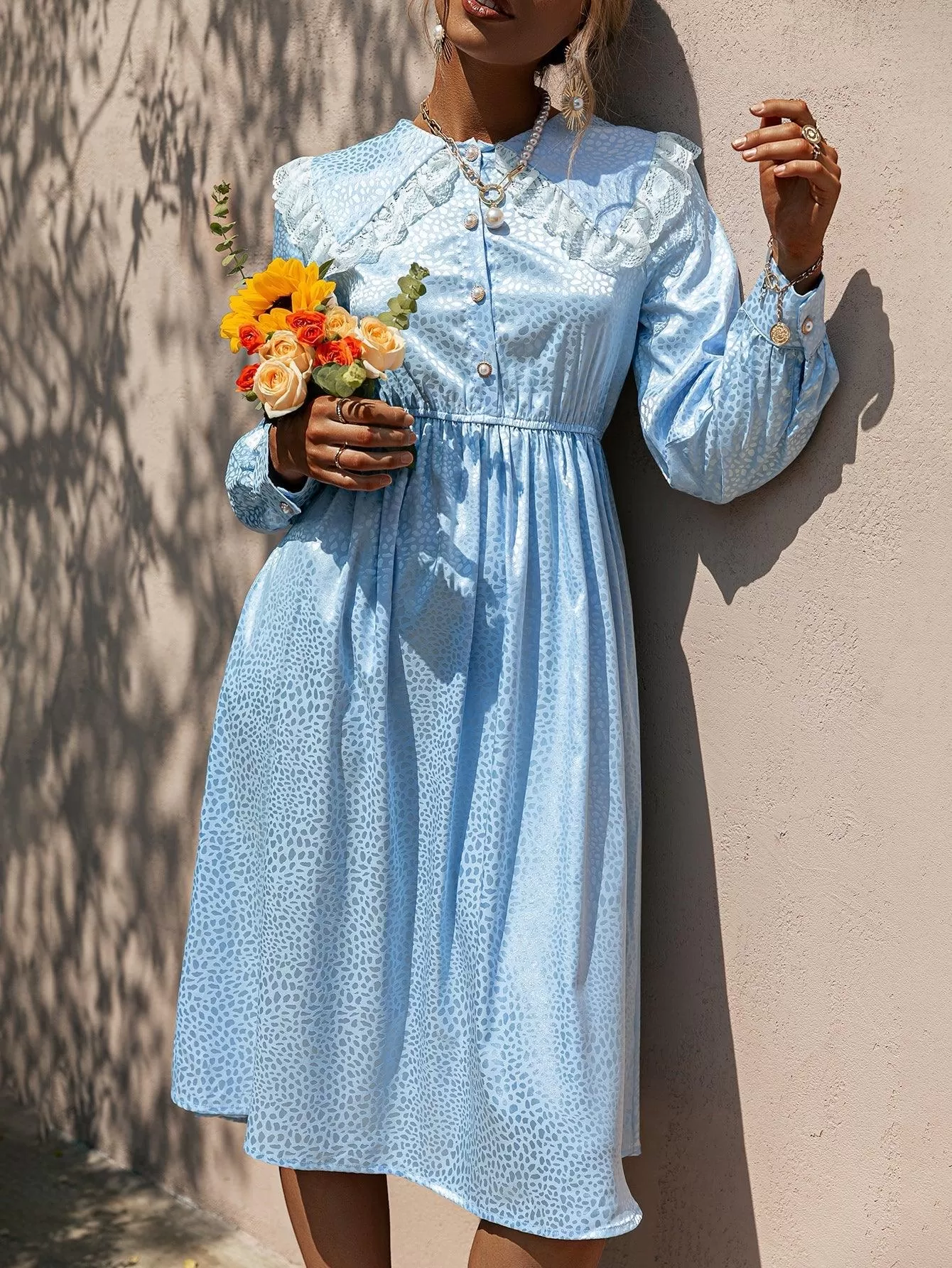 Robe Bohème Bleu Bébé