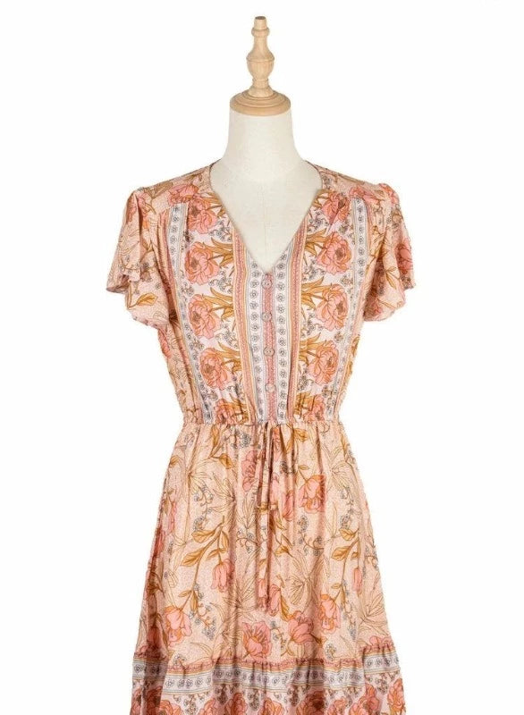 Robe Bohème Fleur du Printemps