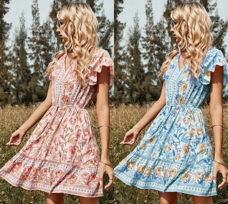 Robe Bohème Fleur du Printemps