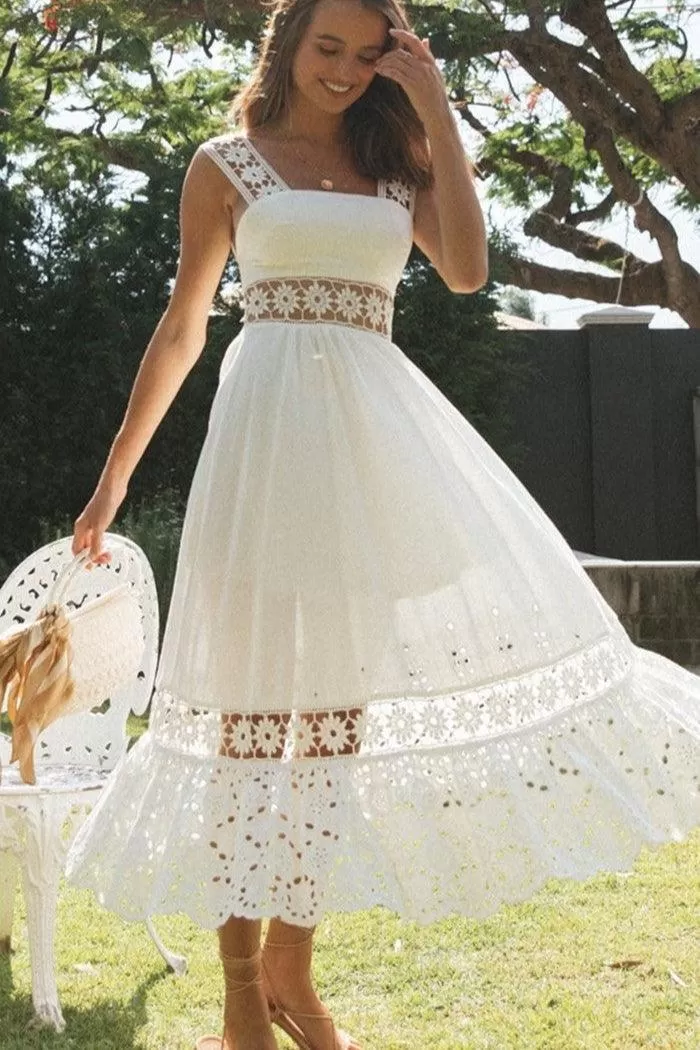 Robe De Fiançailles Bohème Blanche