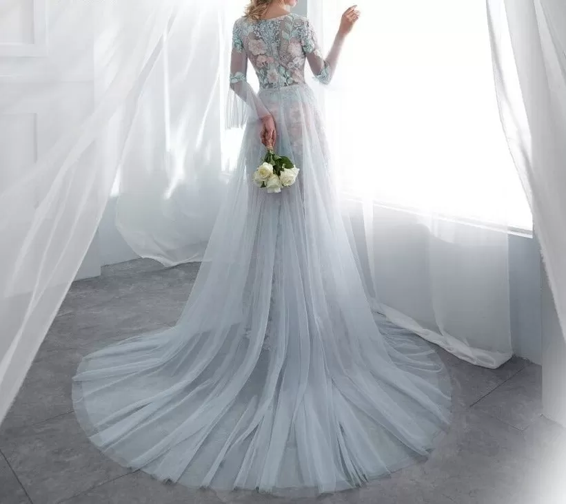 Robe de Mariée Fleurie