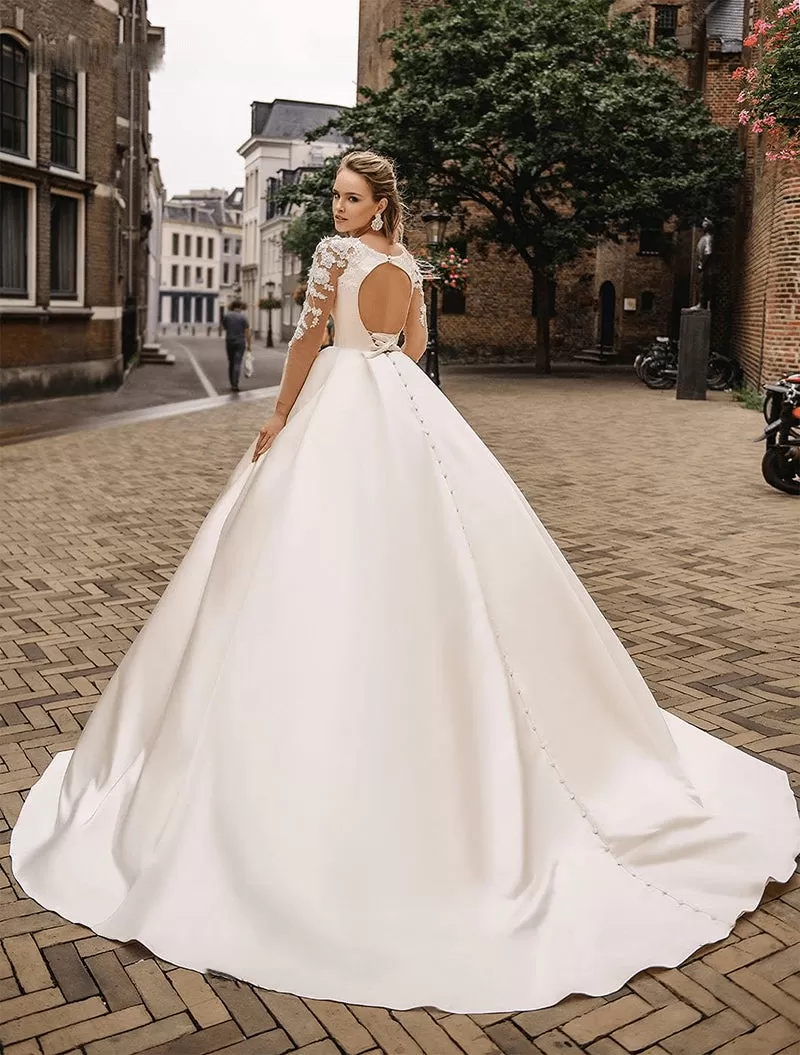 Robe de Mariée Princesse Beige