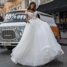 Robe de Mariée Princesse Bustier Dentelle