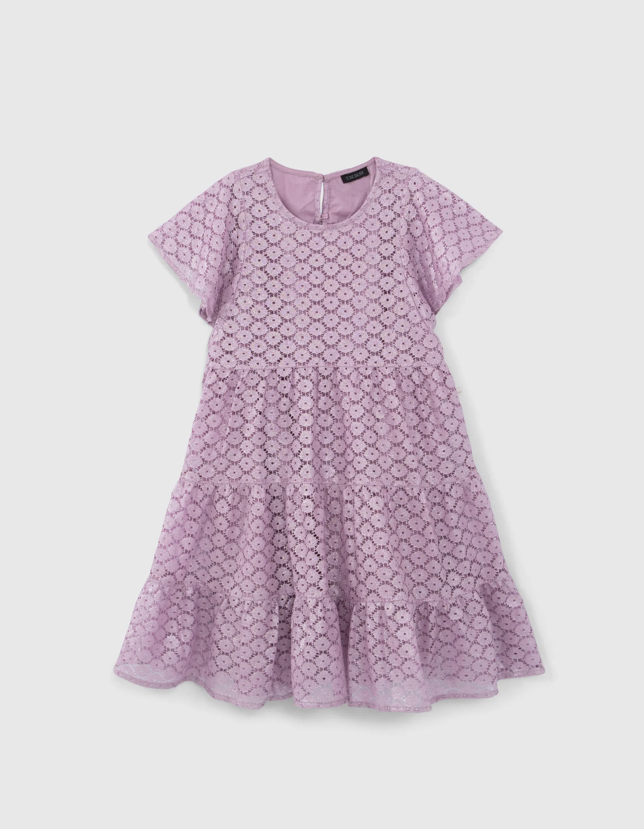 Robe lilas dentelle fille