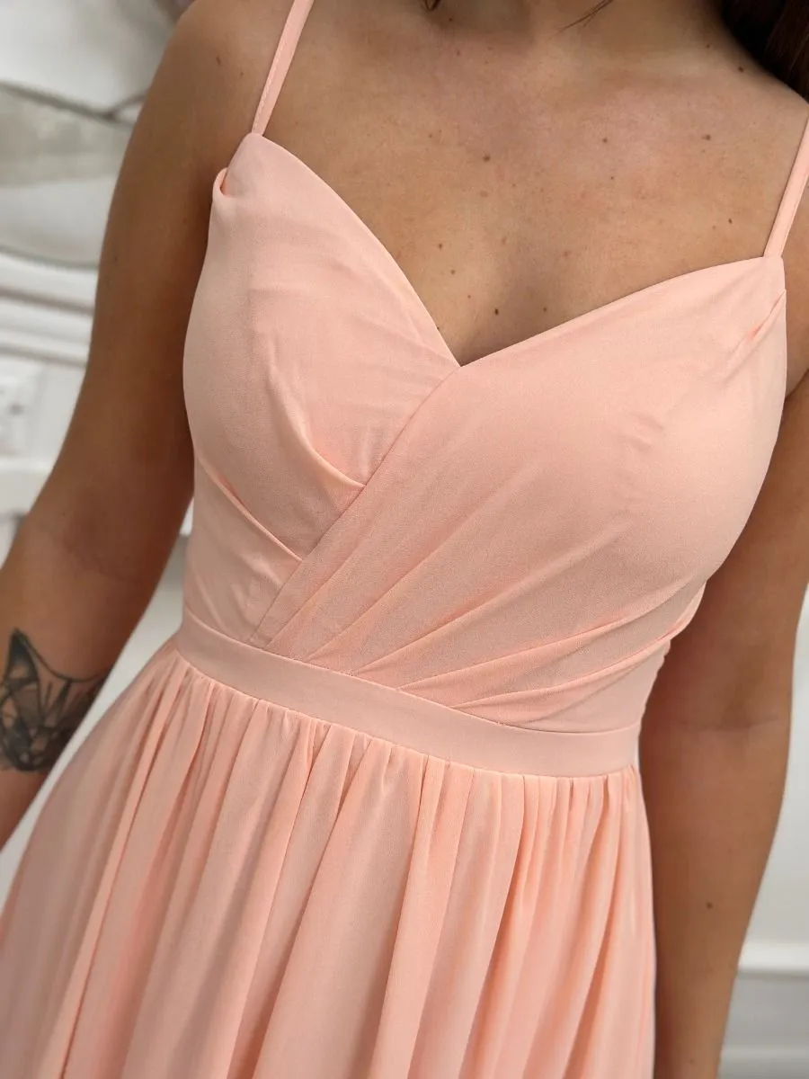 Robe longue Céleste Rose