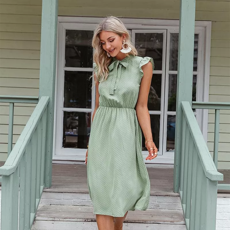 Robe Romantique Verte