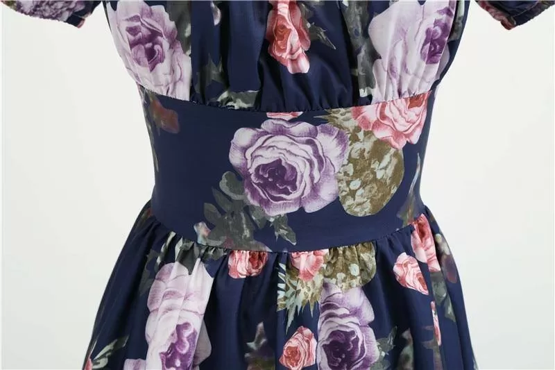 Robe vintage de Cérémonie  Fleurs Majestueuses