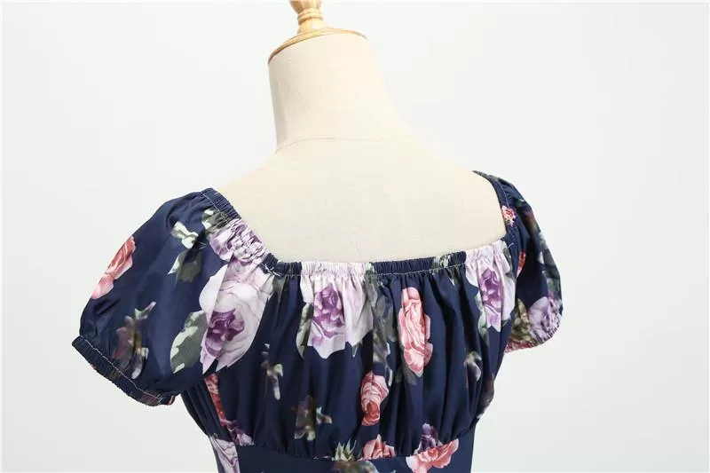 Robe vintage de Cérémonie  Fleurs Majestueuses