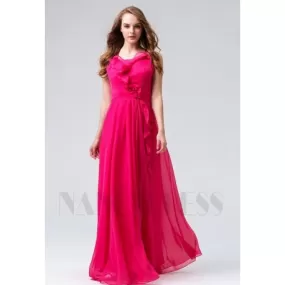 robes de soirée fuchsia long 