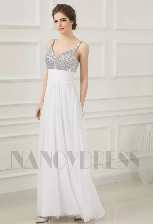 Robes de soirée longue blanche | Nancydress