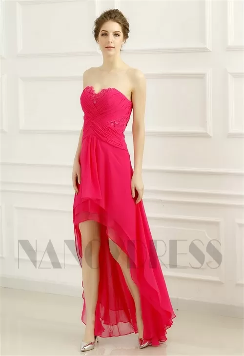 Robes Soirée Fuchsia Long