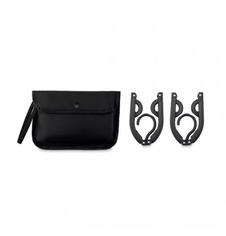 Set Cintre Pliable 2 Pièces avec Pochette Personnalisable 