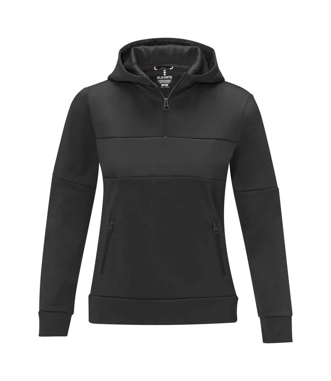 Sweat anorak femme noir Elevate Life