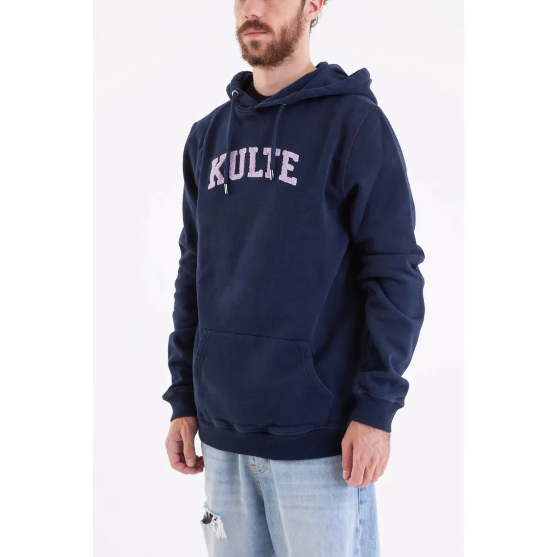 Sweatshirt CORPO ATHLETIC bleu marine en coton Kulte - Pull / Gilet / Sweatshirt Homme sur MenCorner