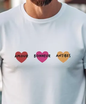 T-Shirt Amour bonheur Antibes