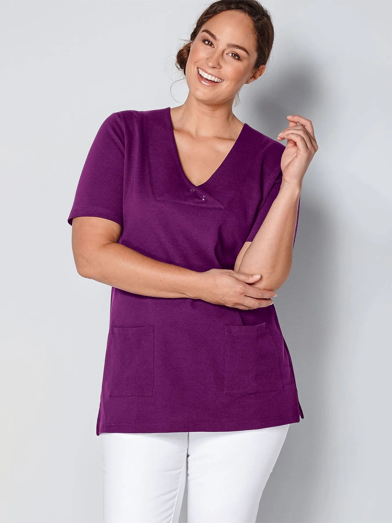 T-shirt - aspect tunique en jersey opaque