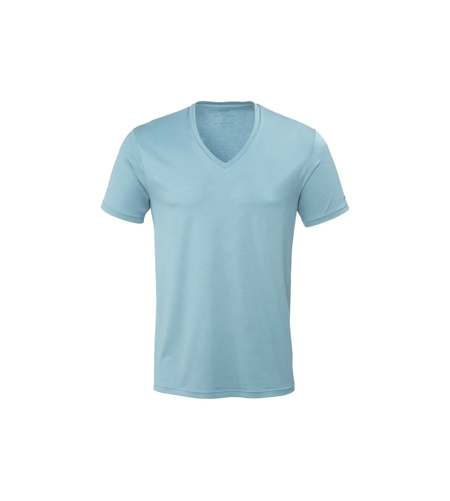 T-shirt col V homme Natural Micro SMOKE BLUE 544 Calida | Lingerie Sipp