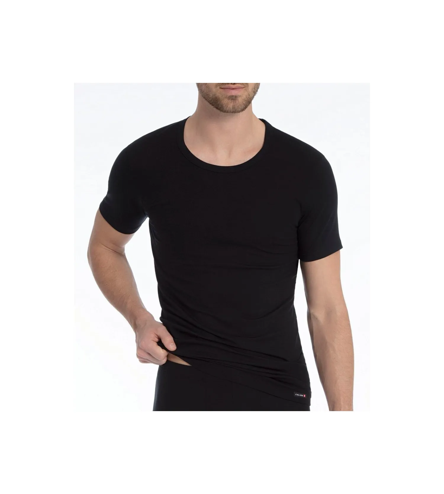 T-shirt Homme en coton Evolution NOIR 992 - Calida | Lingerie Sipp