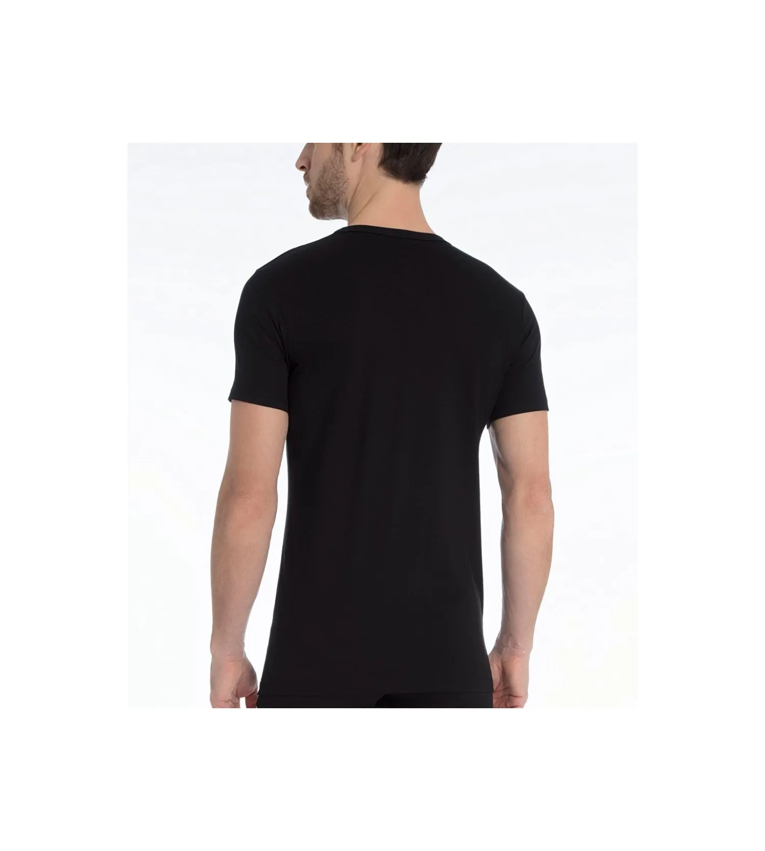 T-shirt Homme en coton Evolution NOIR 992 - Calida | Lingerie Sipp