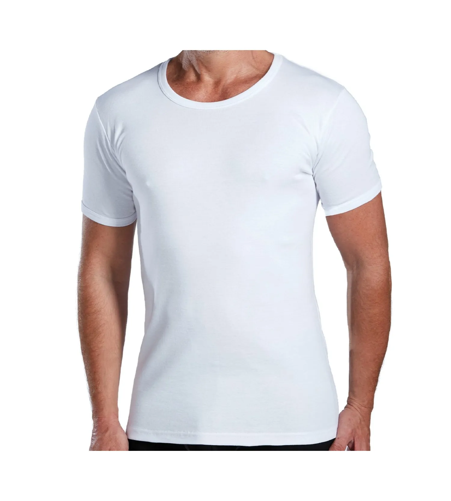 T-shirt pour homme en coton blanc Jet Tricotage toulousain | Lingerie Sipp