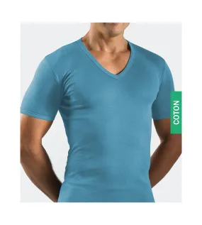 T-shirt V homme coton ocean Jet - Tricotage Toulousain | Lingerie Sipp