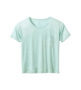 T-shirt vert menthe biodégradable 100% NATURE Calida | Lingerie Sipp