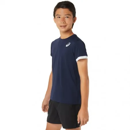 Tee-Shirt Enfant Asics Tennis Bleu Marine