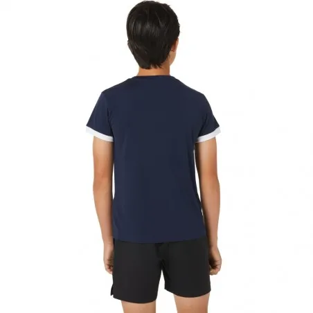 Tee-Shirt Enfant Asics Tennis Bleu Marine