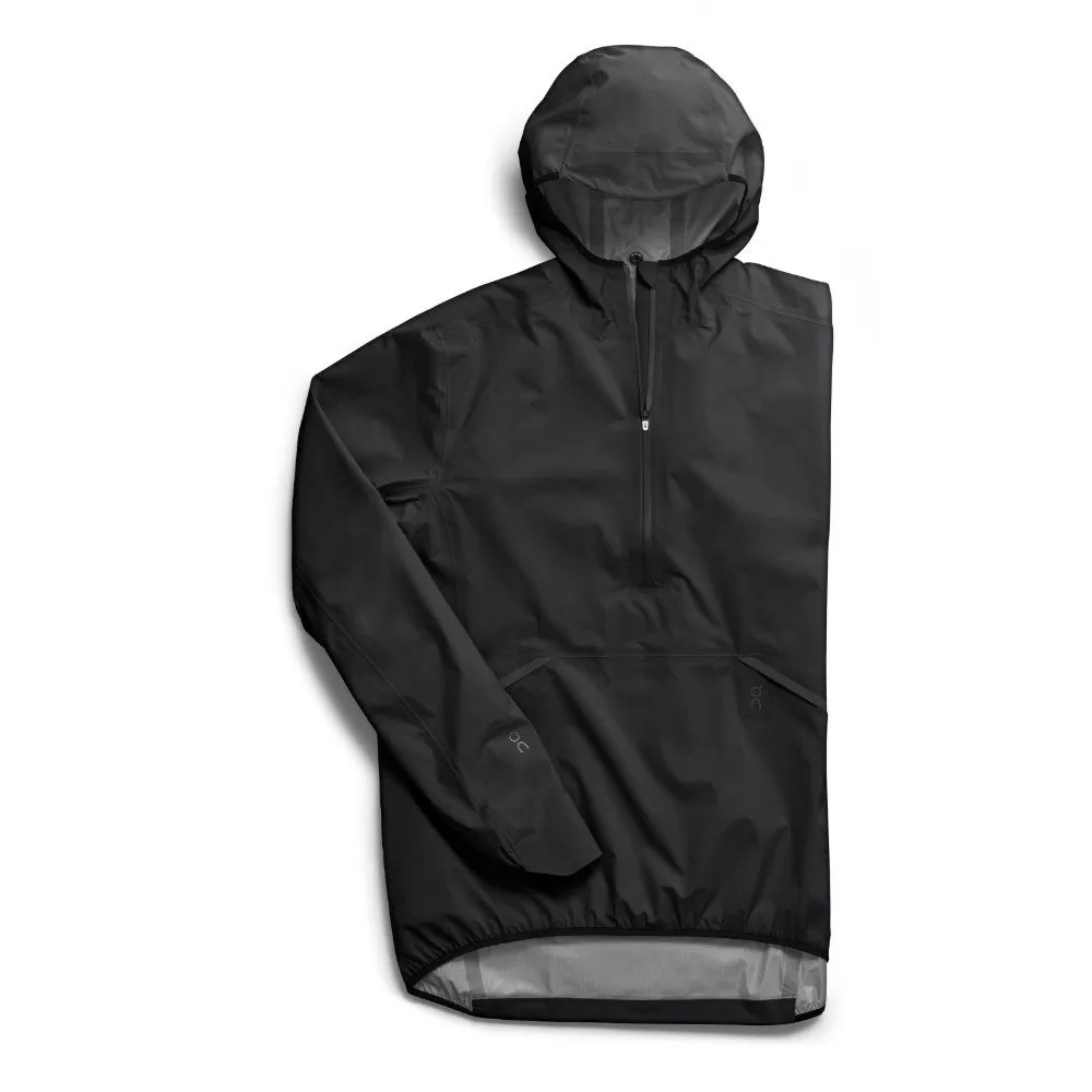 Textile running On Homme | Veste 1/2 zip On Waterproof Anorak Black pour homme |124.00326