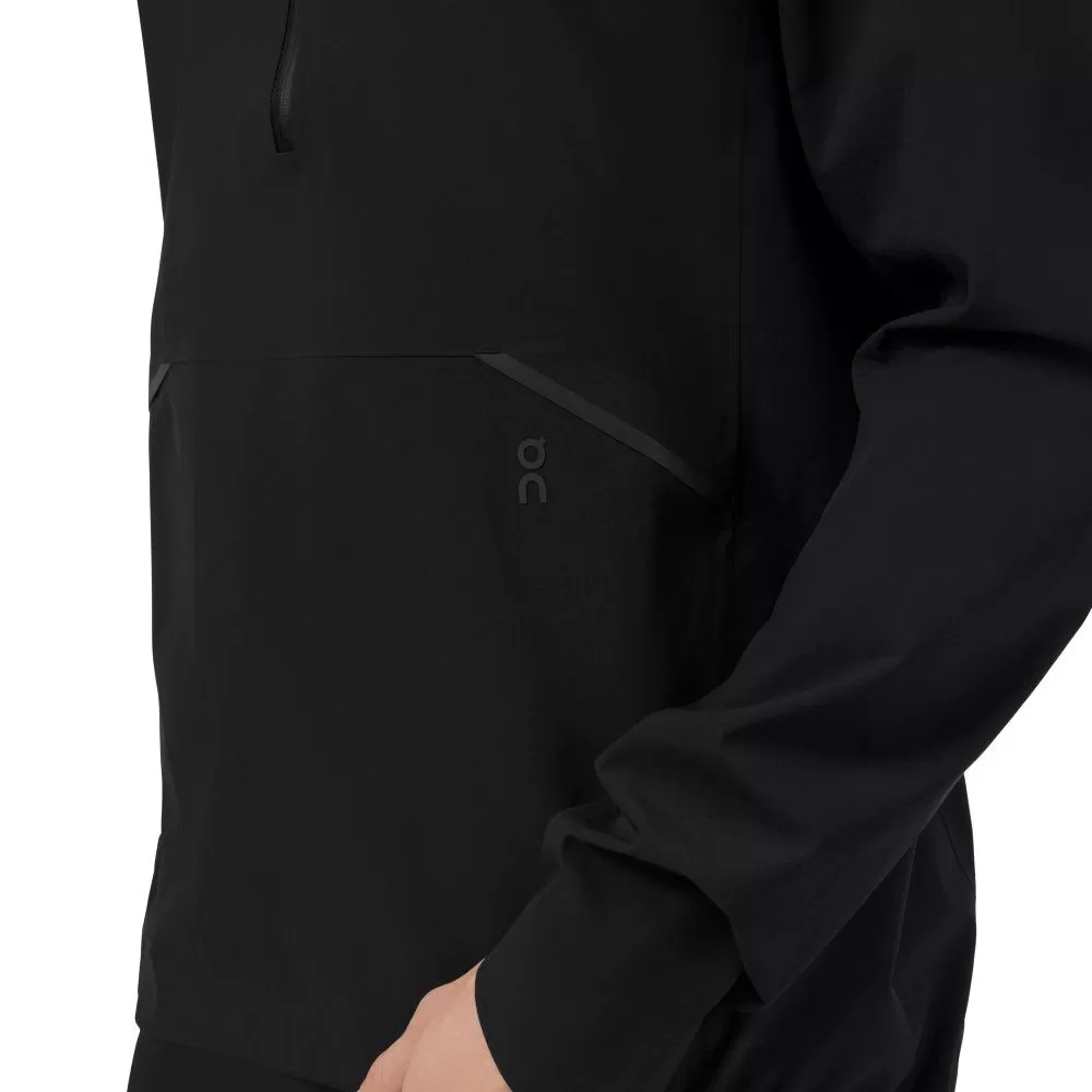 Textile running On Homme | Veste 1/2 zip On Waterproof Anorak Black pour homme |124.00326