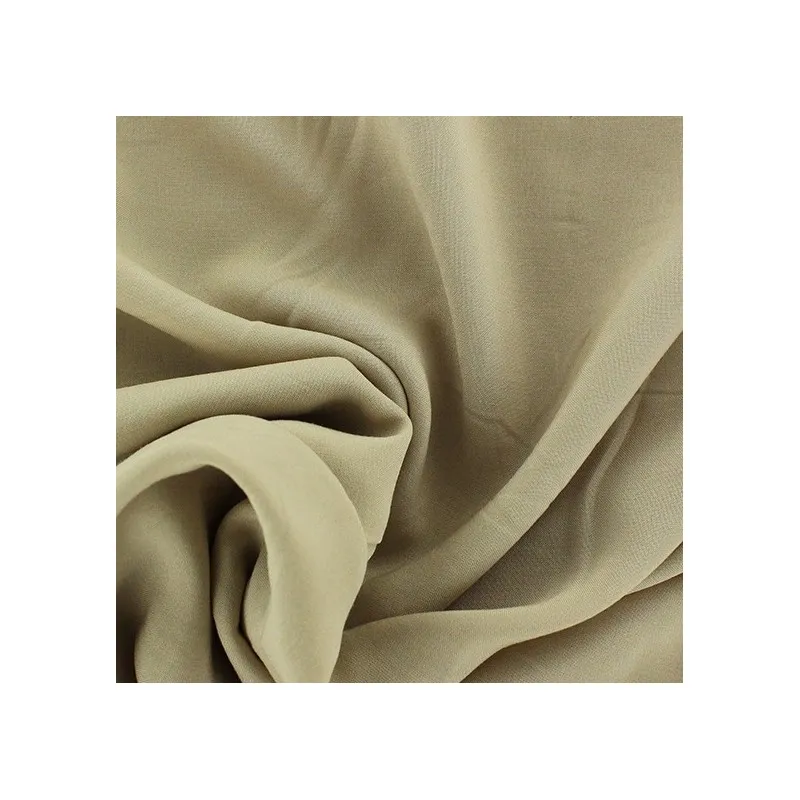 Tissu viscose chemisier beige