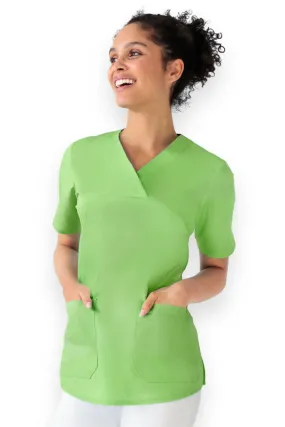 Tunique Stretch Femme - Col V vert pomme