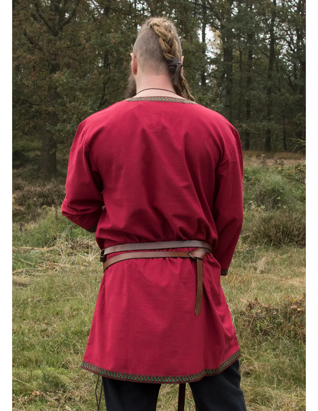 Tunique Viking en coton, rouge ⚔️ Boutique Épées