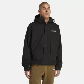 Veste anorak déperlante pour homme en noir