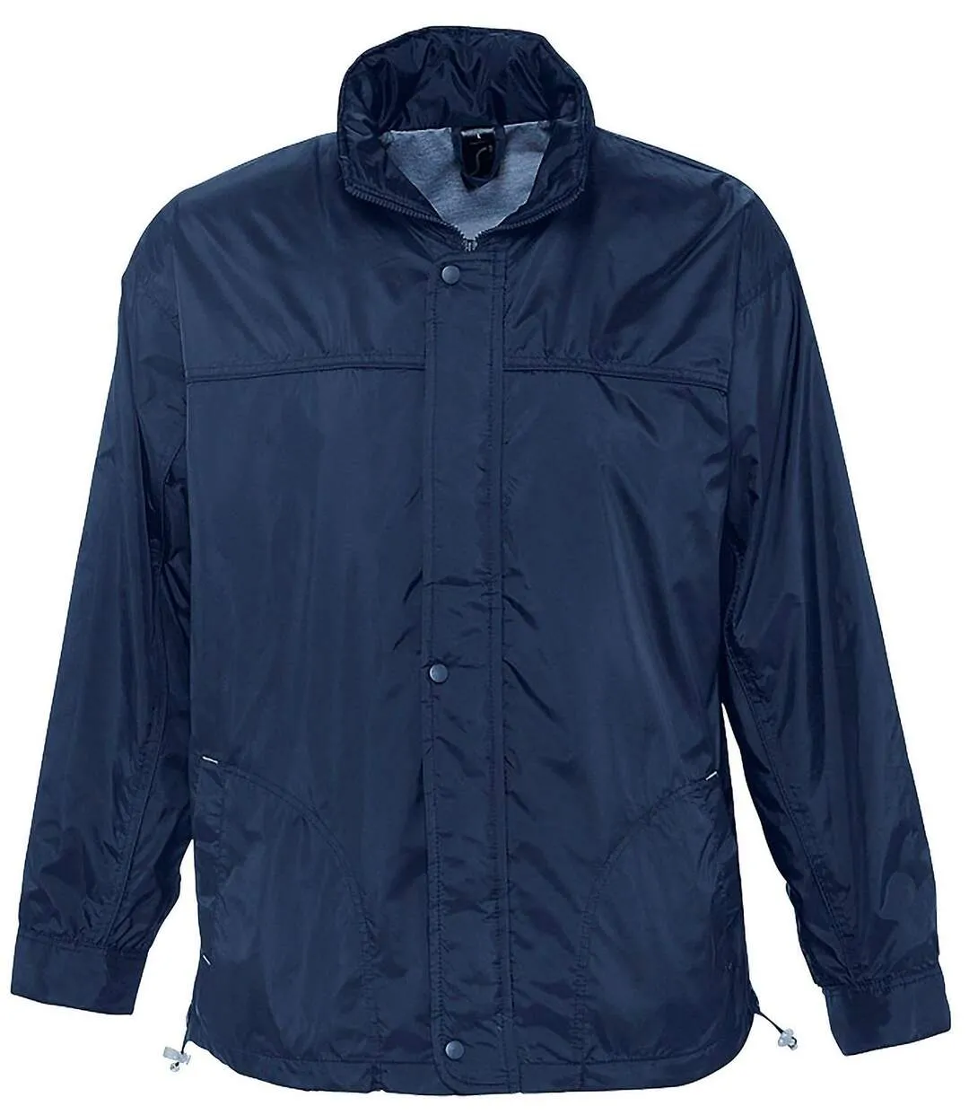 Veste coupe-vent imperméable doublé jersey - 46000 - bleu marine - mixte homme femme