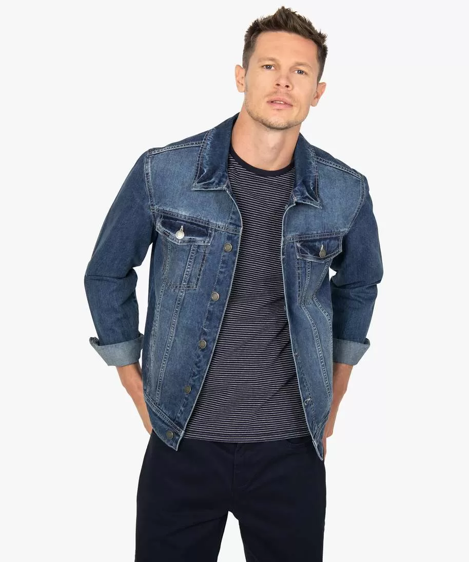 veste en jean homme coupe droite gris vestes de costume