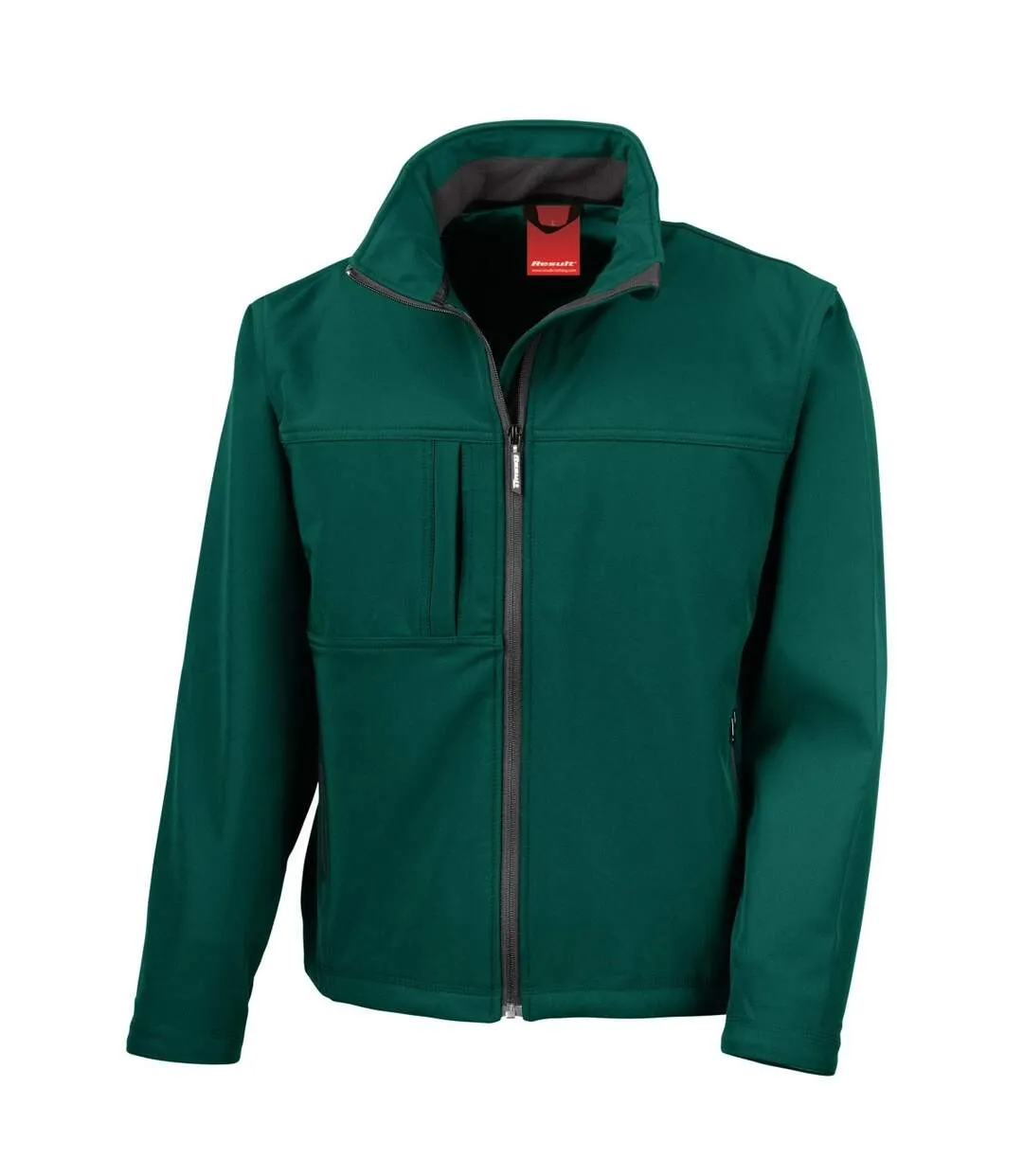 Veste softshell imperméable, coupe-vent et respirante homme vert bouteille Result