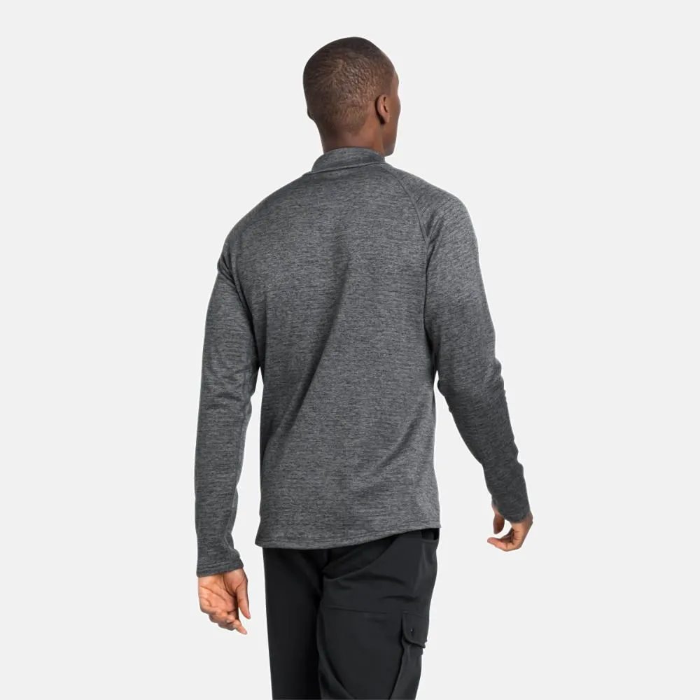 Vêtements de sport ODLO Homme | Pull de running  ODLO Pull 1/2 zip FLI Homme dark grey melange|542552-10734